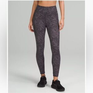 Lululemon Invigorate High-rise Tights Size 6 Inseam 25” Denim Wash Dusky GUC